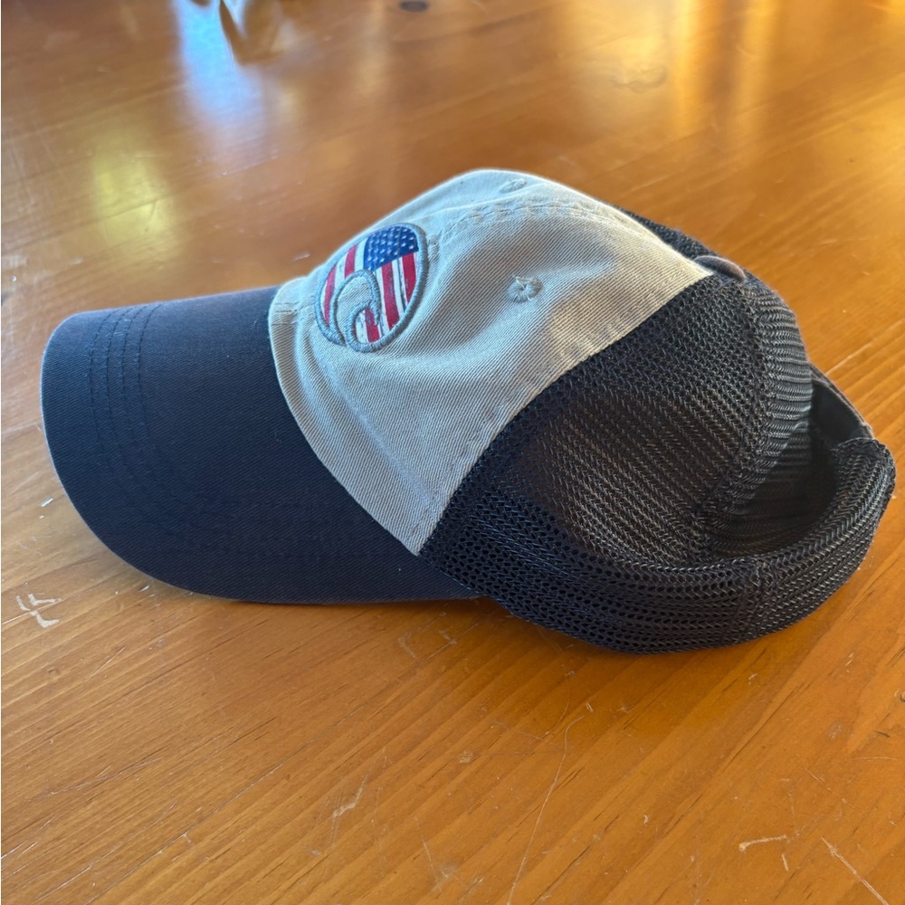 Costa Hat w/ Mesh Back and American Flag Symbol - Picture 3 of 5